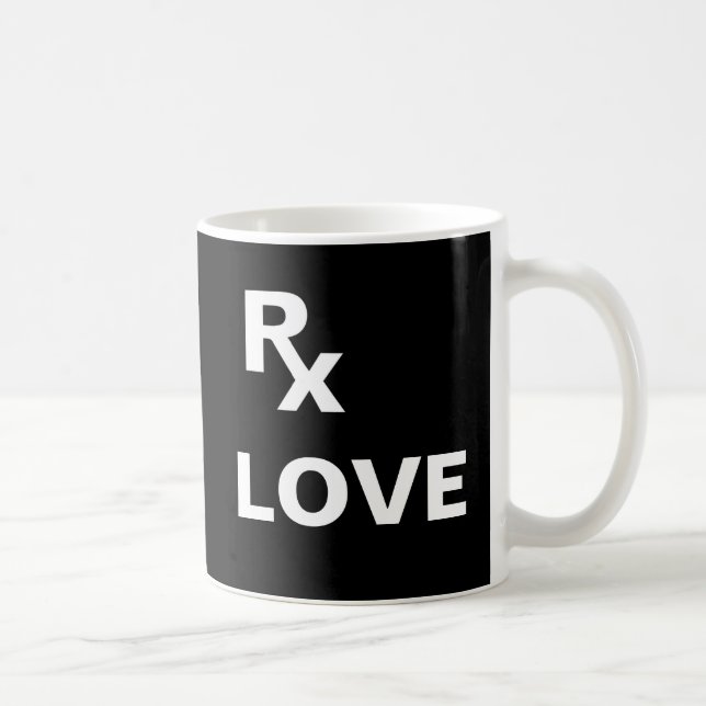 Bestes Rezept - "RX-LIEBE" - Lebensplan Kaffeetasse (Rechts)