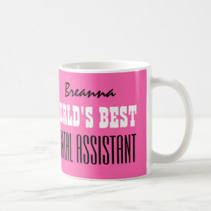 Bestes Rosa V06 der ZAHNARZTHELFER der Welt Kaffeetasse