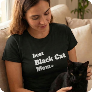 Bestes Schwarzkatzen-Mutter-T-Shirt-Geschenk für K T-Shirt