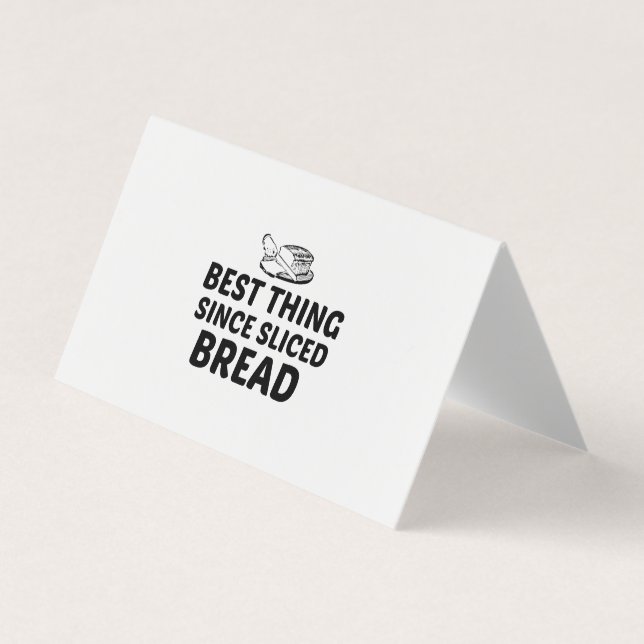 Bestes seit geschnitten Brot Visitenkarten (Vorderseite)