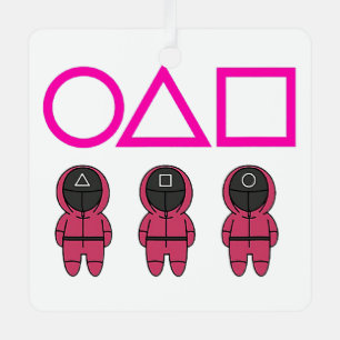 Bestes Spiel mit Tintenfisch-Tintenfisch-Spielsymb Ornament Aus Metall