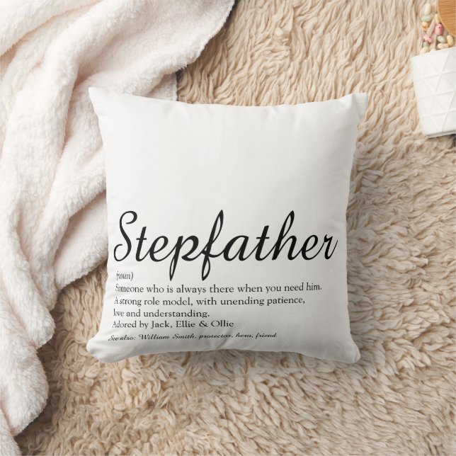 Bestes Stepfather, Stepdad Definition Script Kissen (Decke)