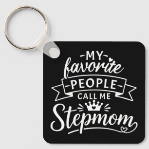 Bestes Stiefmutter-Geschenk von einer süßen Patchw Schlüsselanhänger