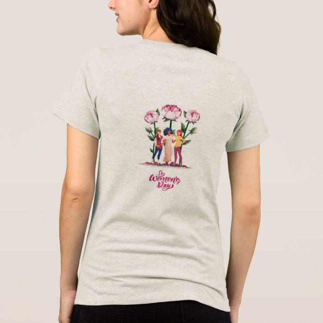 Bestes T - Shirt-Design Tri-Blend Shirt (Rückseite)