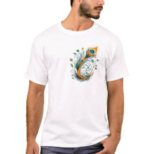 bestes T-Shirts-Design Pfauenfeder Clipart 