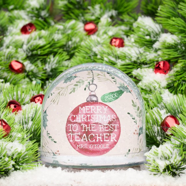  | Bestes Teacher-Geschenk Schneekugeln (Weihnachten)