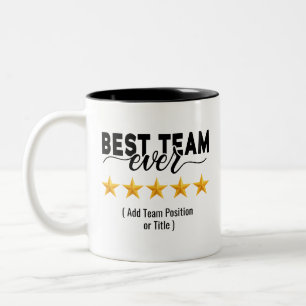 Bestes Team Aller Zeiten   Benutzerdefinierter Nam Zweifarbige Tasse
