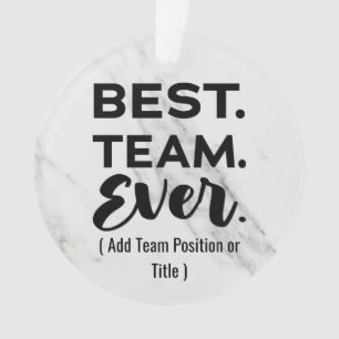Bestes Team aller Zeiten, Individuelle Name oder J Ornament