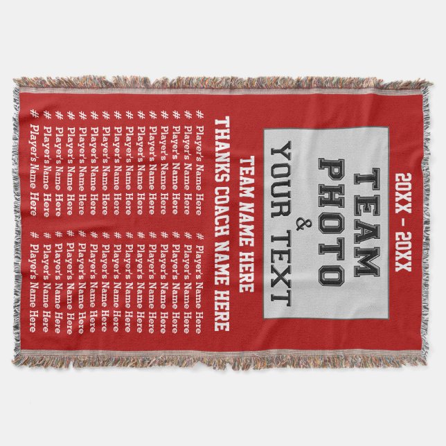 BESTES Trainer-Geschenk-Team-Foto und ALLES Decke (Vorderseite)