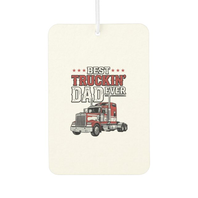 Bestes Trucker-Vater-Design für Vintage-Truck-Shir Autolufterfrischer (Vorderseite)