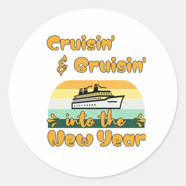 Bestes Urlaubsgeschenk für Kreuzfahrtliebhaber Runder Aufkleber (Vorderseite)