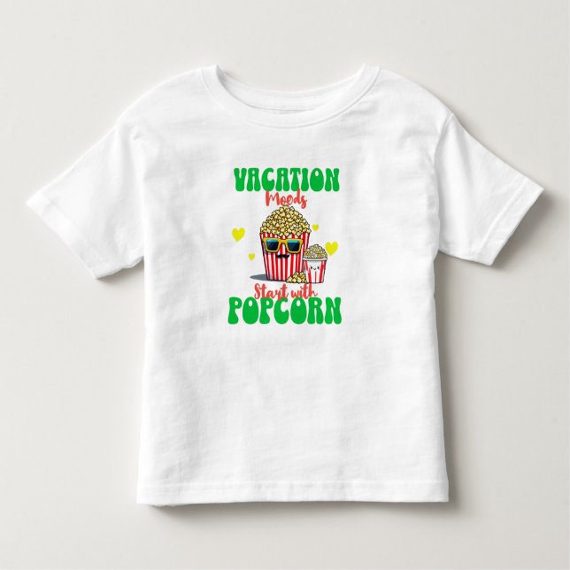 Bestes Urlaubsgeschenk für Popcorn-Liebhaber Kleinkind T-shirt (Vorderseite)