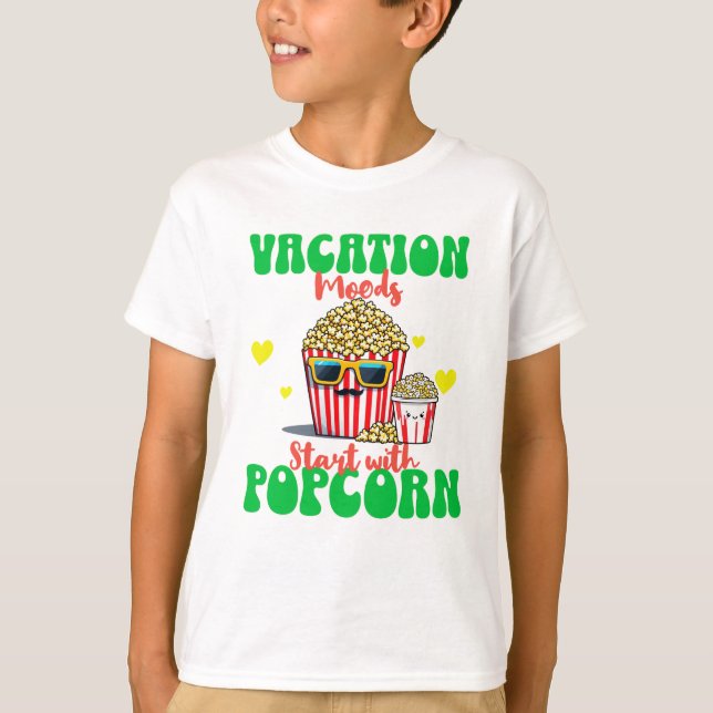 Bestes Urlaubsgeschenk für Popcorn-Liebhaber T-Shirt (Vorderseite)