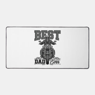 Bestes-Vater-aller-Zeiten-Biker-Vintage-Stickerei- Schreibtischunterlage