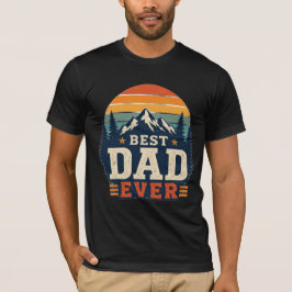 Bestes-Vater-aller-Zeiten-Retro-Berg-T-Shirt | Vin T-Shirt