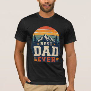 Bestes-Vater-aller-Zeiten-Retro-Berg-T-Shirt Vin T-Shirt
