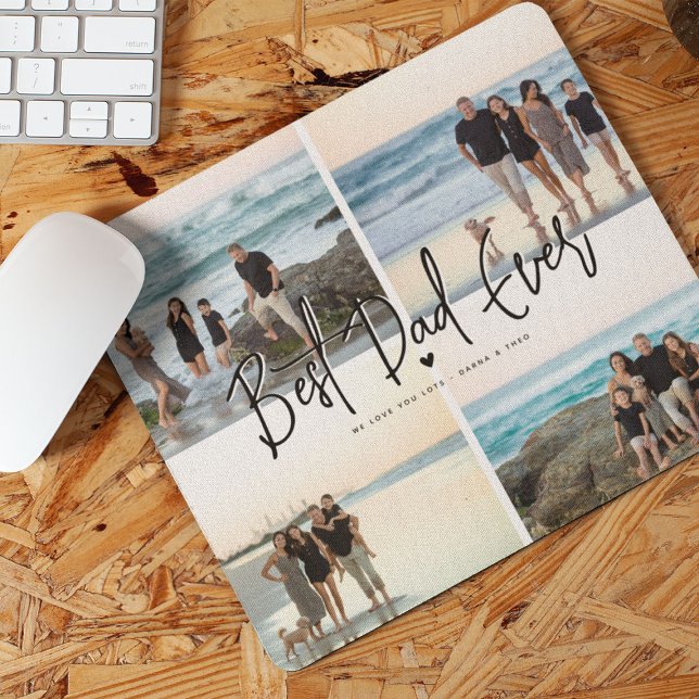 Bestes Vater Aller Zeiten Script 4x Foto Mousepad (Von Creator hochgeladen)