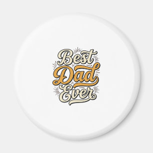 Bestes-Vater-aller-Zeiten Vintage-Lettering-Shirt- Magnet