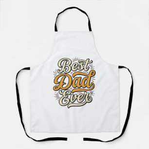 Bestes-Vater-aller-Zeiten Vintage-Lettering-Shirt- Schürze
