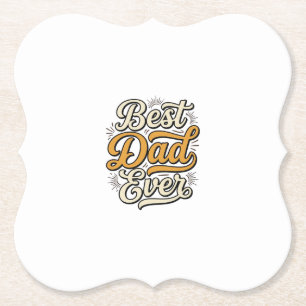 Bestes-Vater-aller-Zeiten Vintage-Lettering-Shirt- Untersetzer