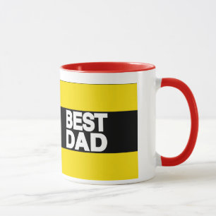 Bestes Vater-Fahrwerk-Gelb Tasse