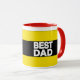 Bestes Vater-Fahrwerk-Gelb Tasse (VorderseiteRechts)
