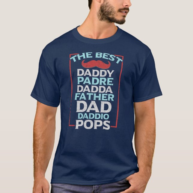 Bestes Vater Geschenk für Vater oder Stepdad Vater T-Shirt (Vorderseite)
