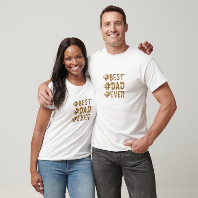 Bestes Vati überhaupt hashtag T-Shirt (Unisex)