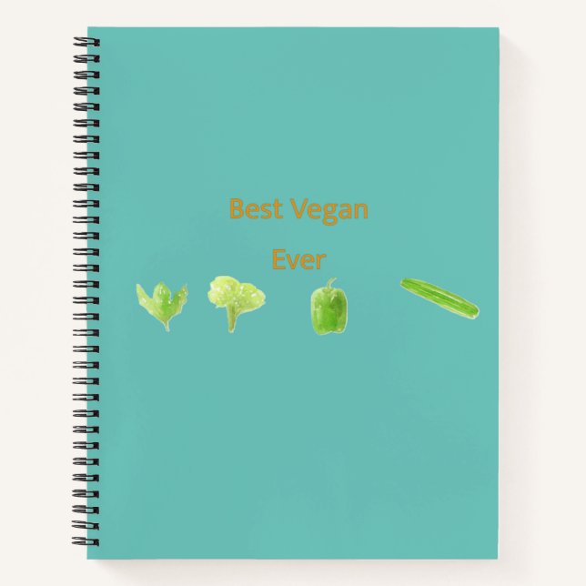 Bestes Veganes Notebook Notizbuch (Vorderseite)