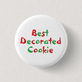 "Bestes verziertes Plätzchen-" Preis-Button Button