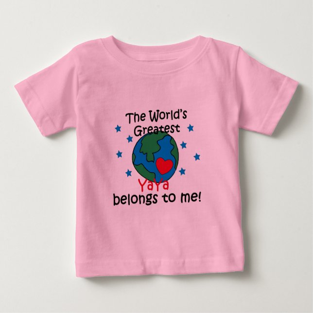 Bestes YaYa gehört mir Baby T-shirt (Vorderseite)