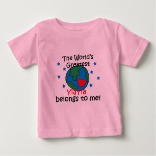 Bestes YiaYia gehört mir Baby T-shirt
