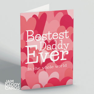 Bestest Daddy je Card Karte