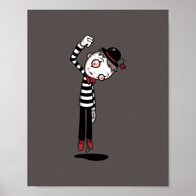 Bestest Mime Ever Poster (Vorne)