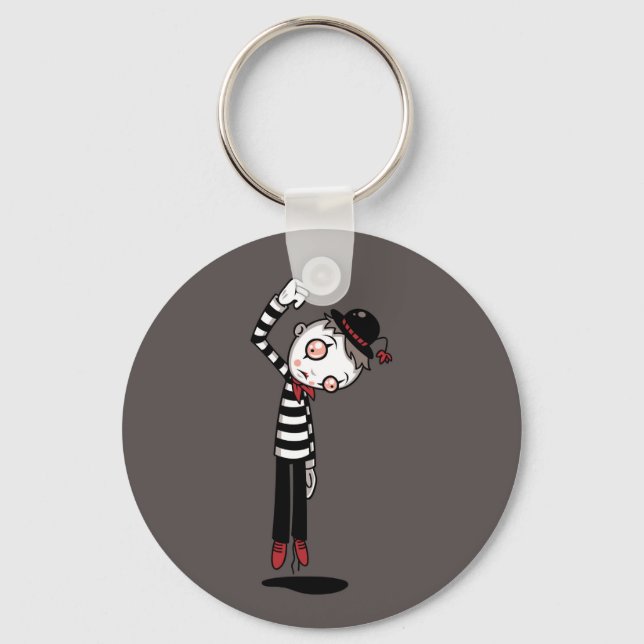 Bestest Mime Ever Schlüsselanhänger (Vorderseite)