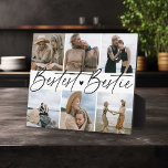 'Besteste Bestie' Freunde Keepake Foto Collage Pl Fotoplatte<br><div class="desc">Lass einer Freundin,  wie viel sie dir mit dieser Sake-Geschenk-Foto Collage-Plakette meint. Design enthält 6 Ihrer Lieblingsbilder von Ihnen und Ihrem besten Freund,  Skripttext,  der 'Besteste Bestie' ausliest. Perfektes Geschenk für Ihre BESTE FREUNDIN zu Weihnachten,  Geburtstagen oder einfach nur weil... !</div>