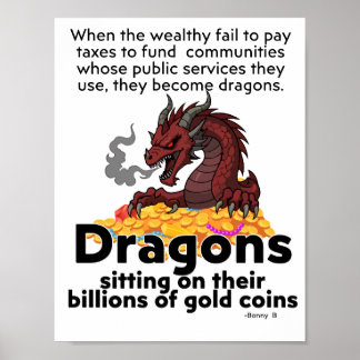 Besteuere die Drachen Poster