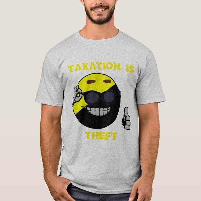 Besteuerung ist Diebstahl Ancap Man T-Shirt (Vorderseite)