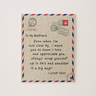Bestfriend Gift   An meinen Bestfriend I Liebe You Puzzle