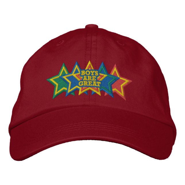 bestickt mit "Vater Hat" Bestickte Baseballkappe (Vorderseite)