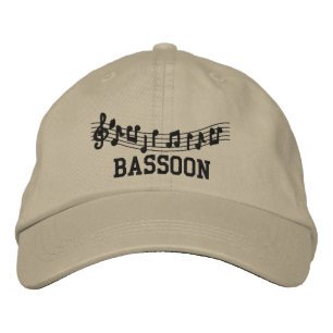 bestickte Bassoon Music Cap Bestickte Kappe