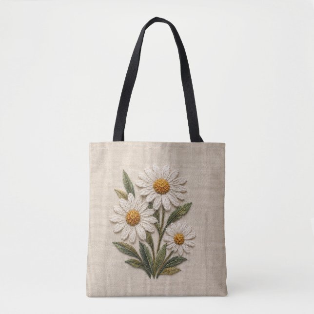Bestickte Daisy-Blüte (Vorderseite)