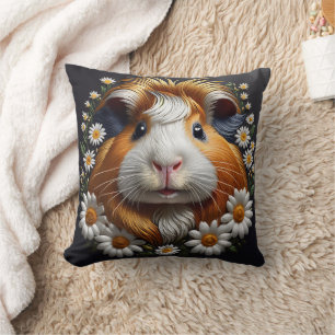 bestickte Guinea Schwein mit Milchprodukten Kissen