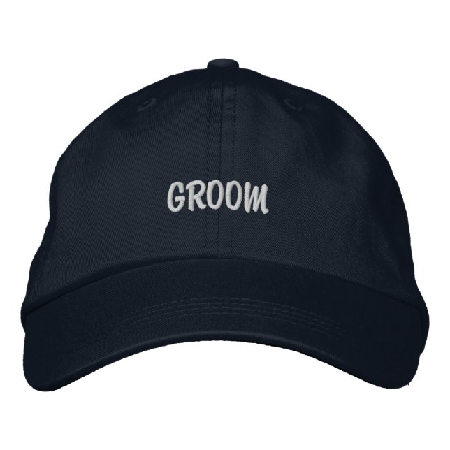 BESTICKTE HOCHZEITBRÄUTIGAM  BASEBALLKAPPE (Vorderseite)