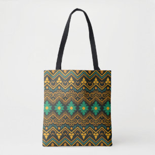 bestickte Ikat-Fabric Ethnic Design