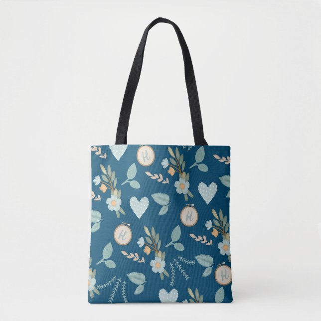 bestickte Monogramm (Vorderseite)
