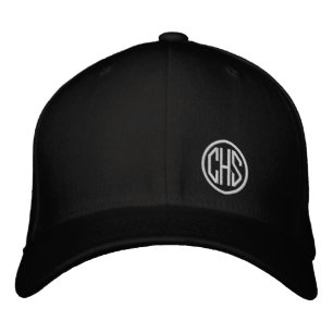 Bestickte Monogramm INITIALEN Schulfarben Preppy Baseballkappe