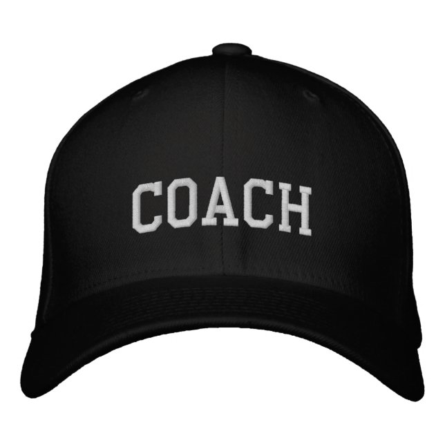 Bestickte Mütze - COACH Baseballkappe (Vorderseite)