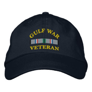 Bestickte Mütze Golfkriegsveteran Baseballkappe