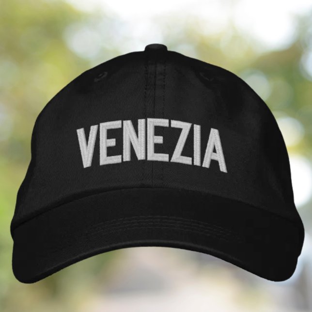 Bestickte Mütze Venezia Baseballkappe (Venezia Embroidered Hat - or customize to Venice - Italian heritage travel gift)